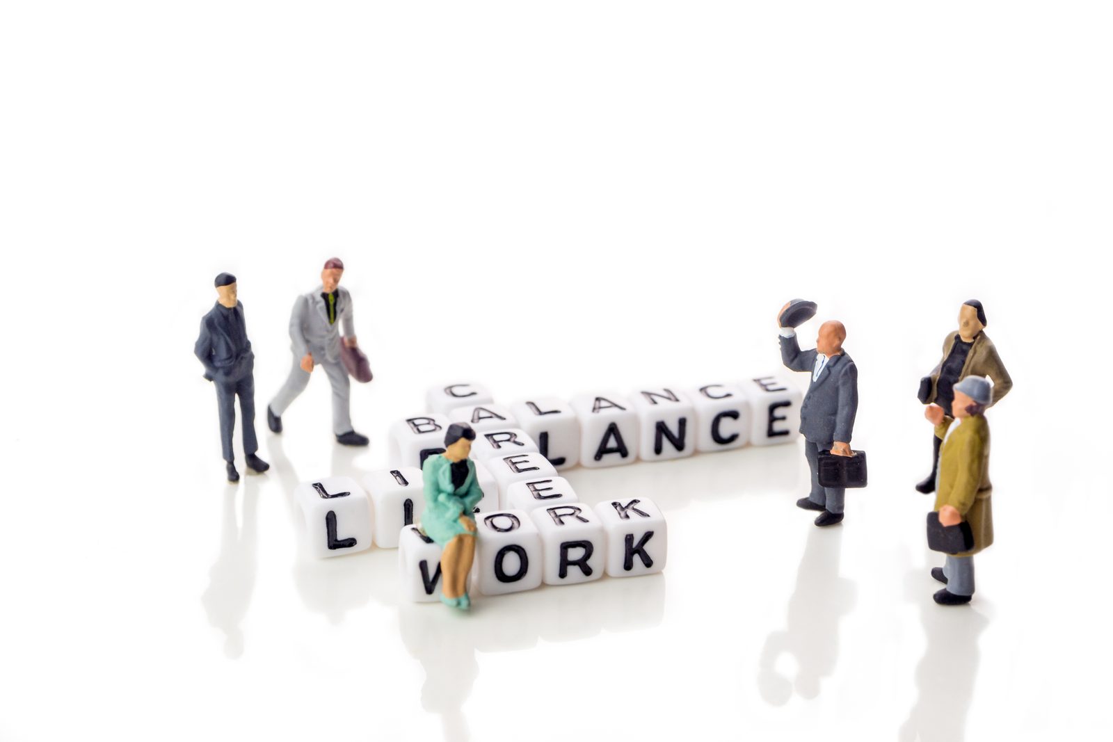 Letterblokken Life en Work in balans